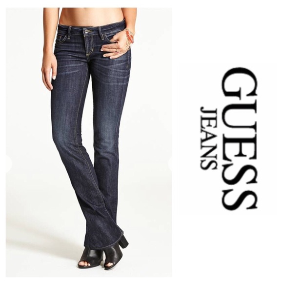 guess mid rise bootcut jeans